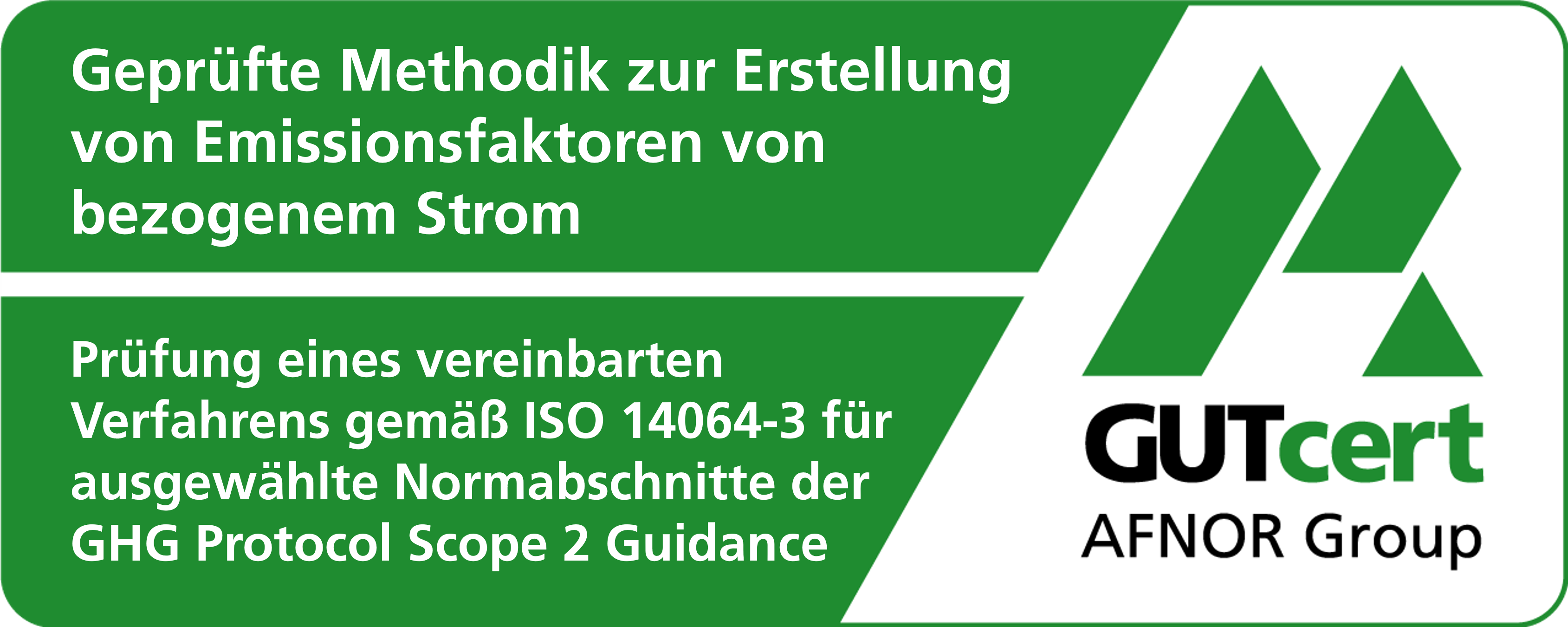 GUTcert-geprüfte Methodik zur Erstellung von Emissionsfaktoren von bezogenem Strom